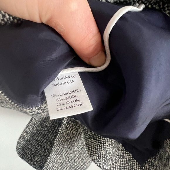 Vince Cashmere Wool Navy Gray Reversible Coat, size small - Picture 8 of 8